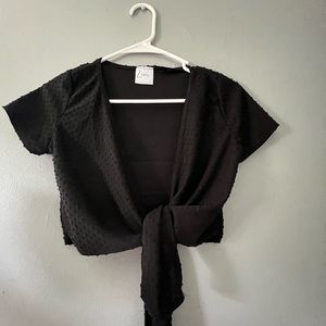 Black crop top